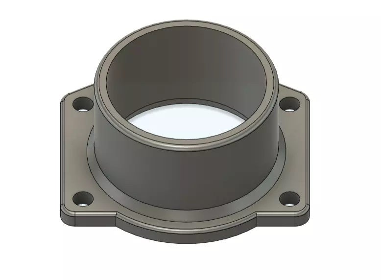 Audi A4 Quattro air filter adapter flange 76mm 3D model