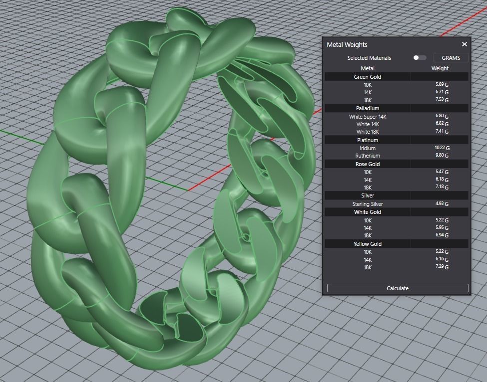 Cuban Ring  3D print model_6
