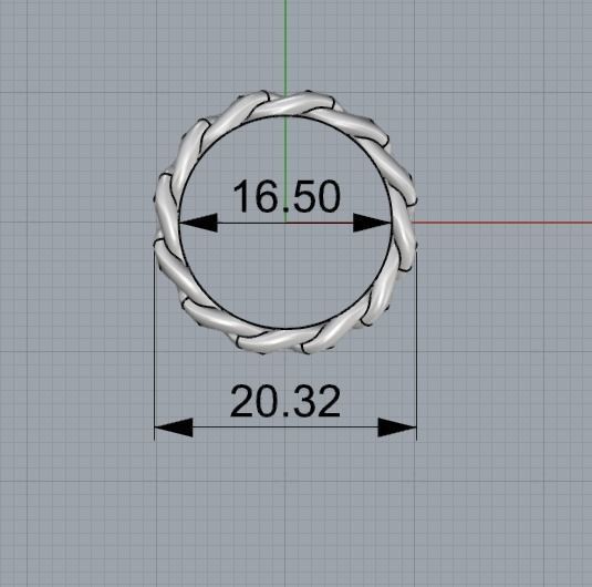 Cuban Ring  3D print model_2