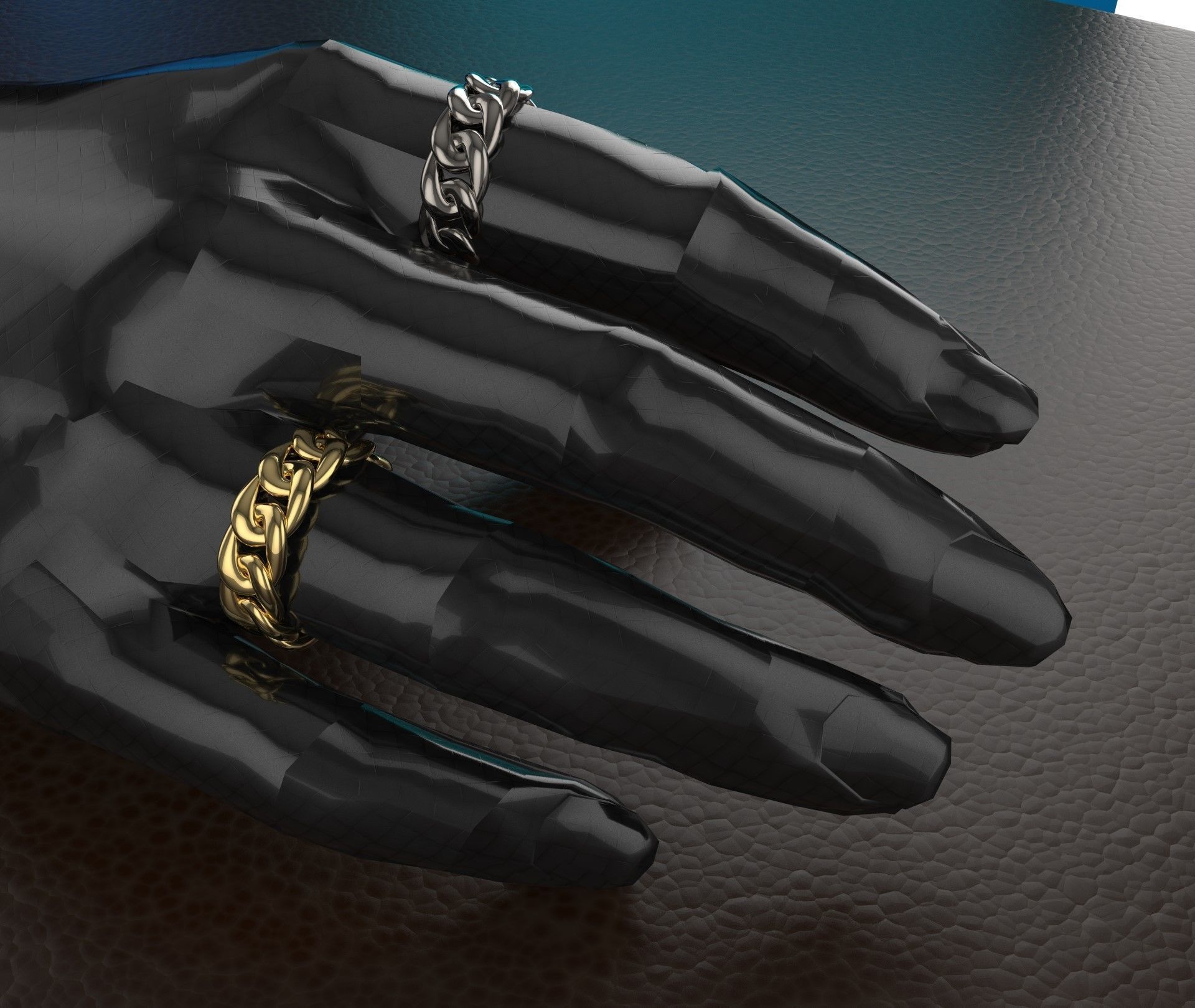 Cuban Ring  3D print model_1