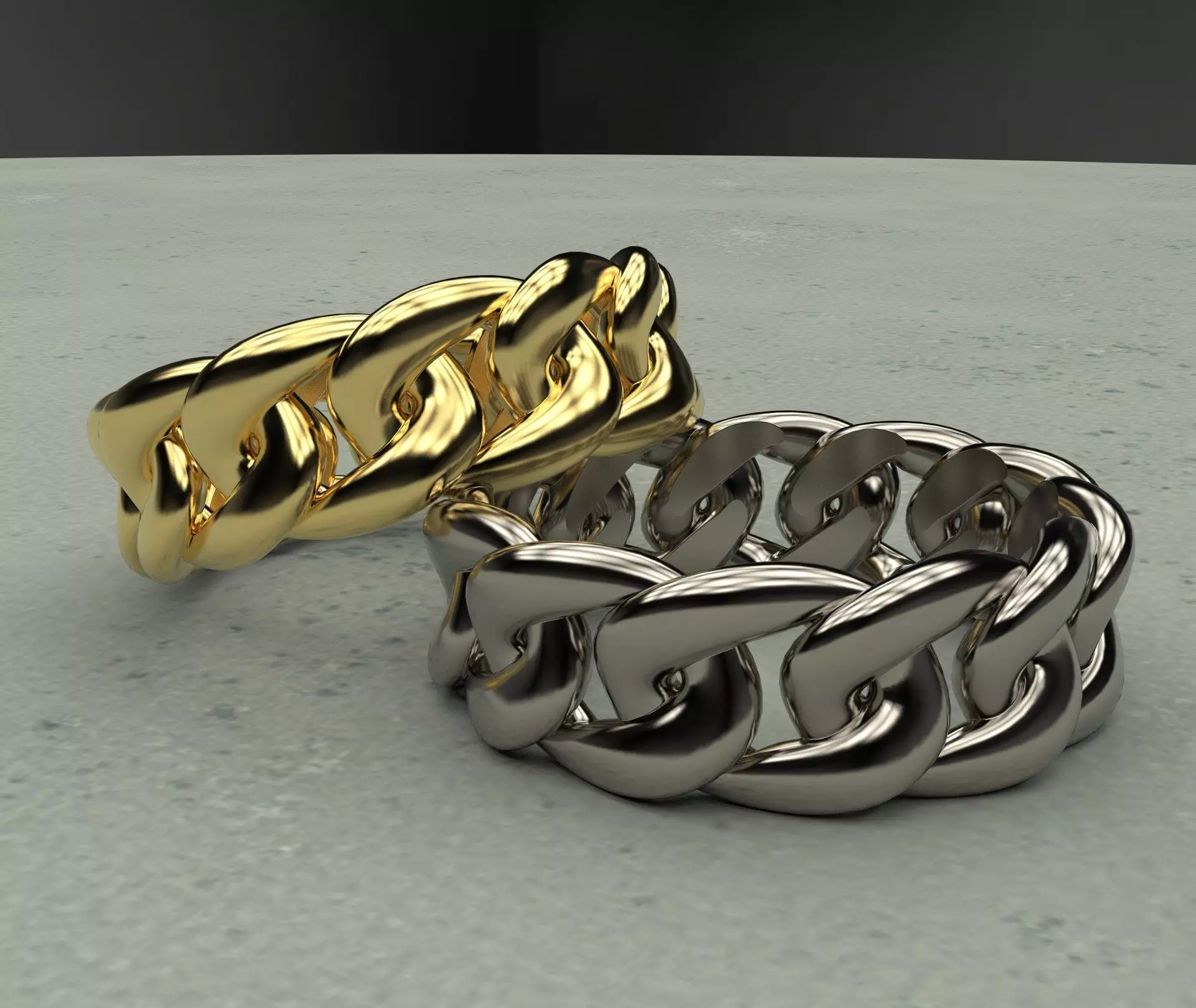 Cuban Ring  3D print model_0