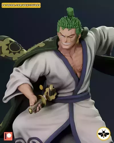 Roronoa Zoro Wano  - One Piece - FAN ART 3D print model