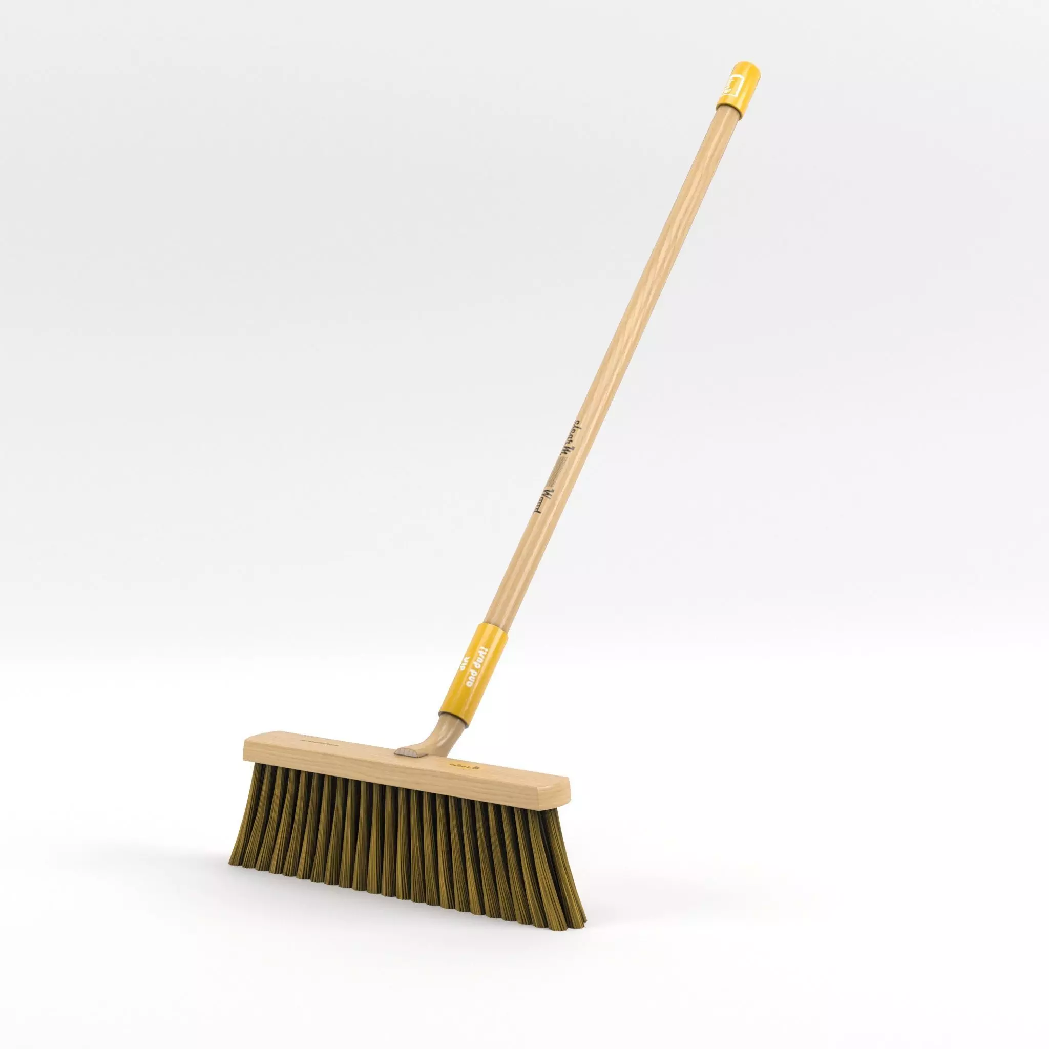Broom Low-poly 3D model_0