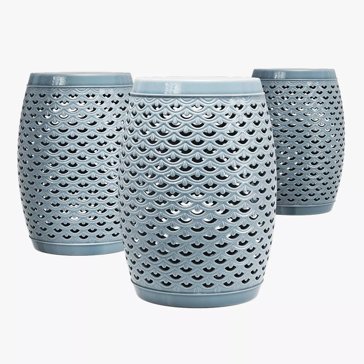 Highland dunes sylvan garden stool 3D model_0