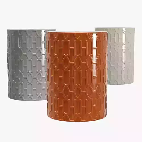 Homebeez round ceramic garden stool