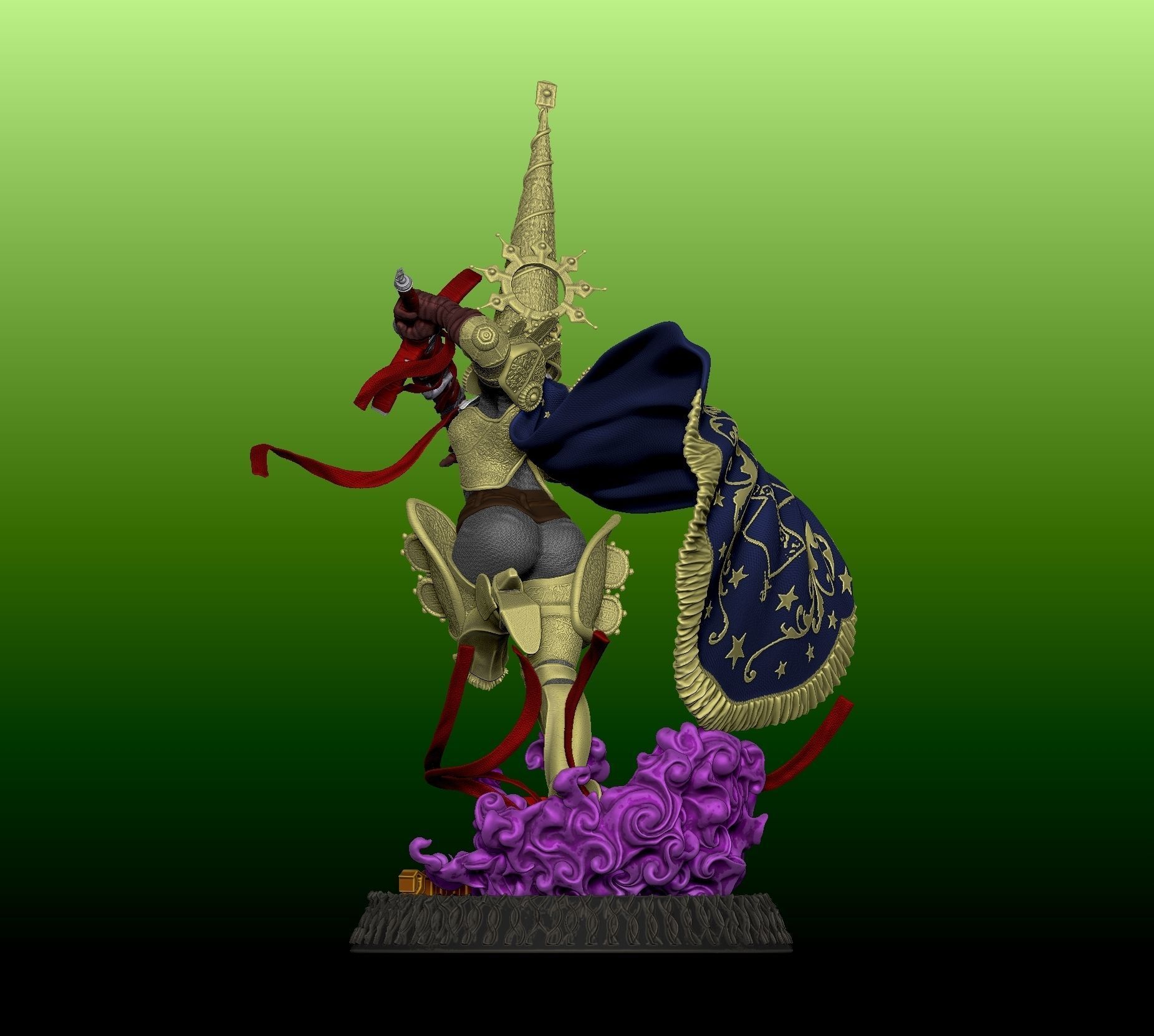 Crisanta Attack pose - Blasphemous 2 3D print model_6