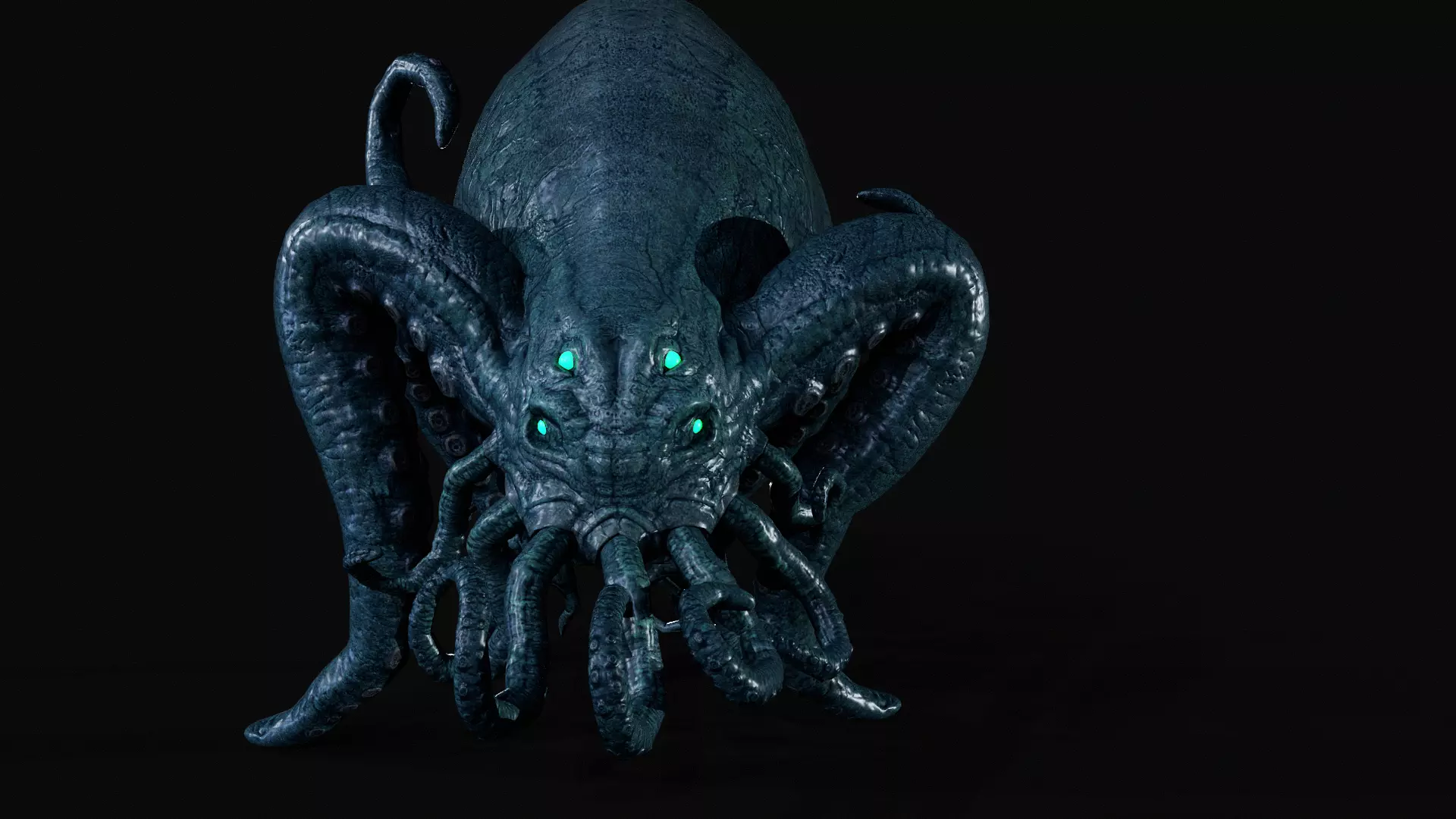 Alien Monster Low-poly 3D model