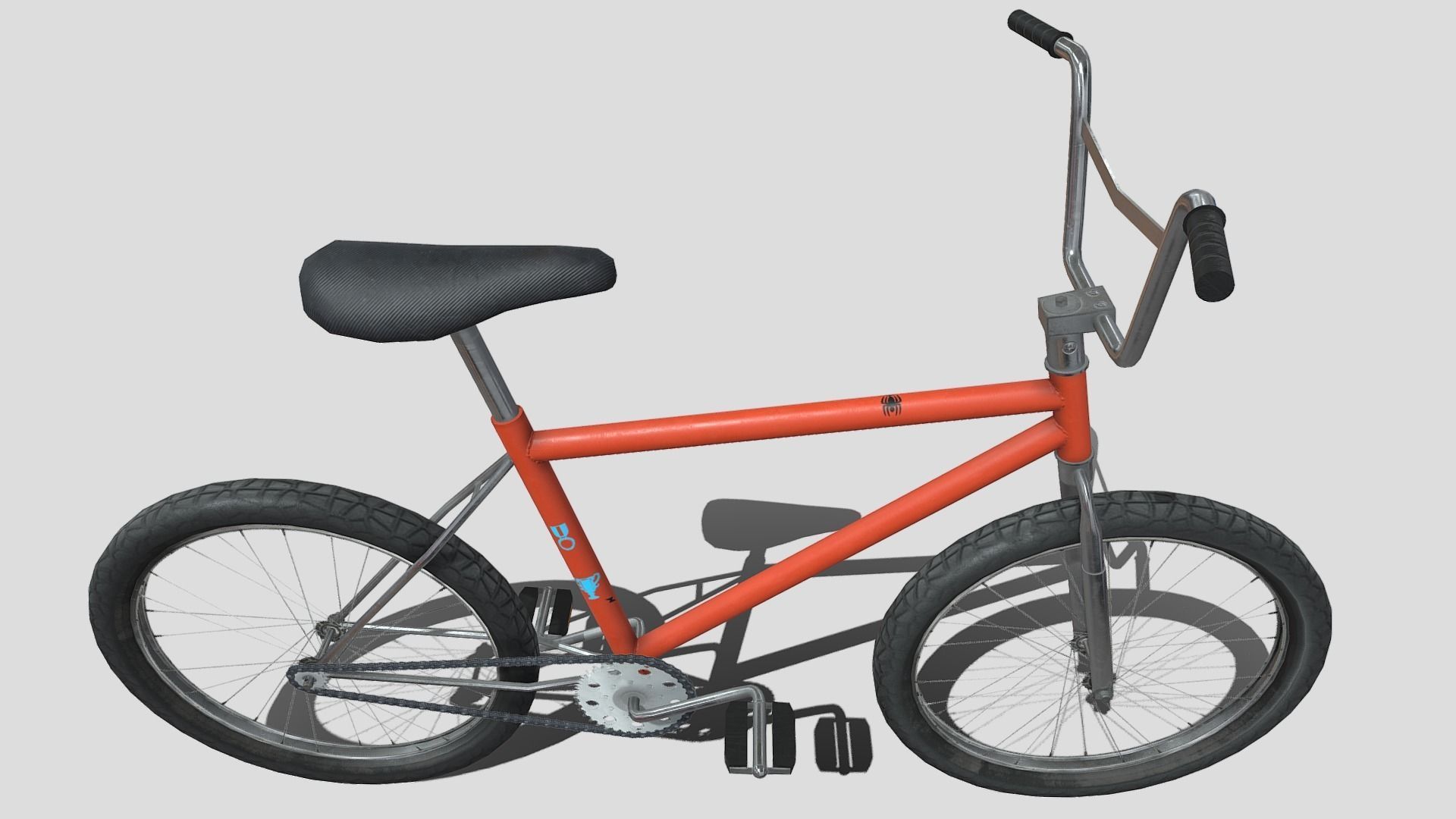 Two low poly bikes Low-poly 3D model_6