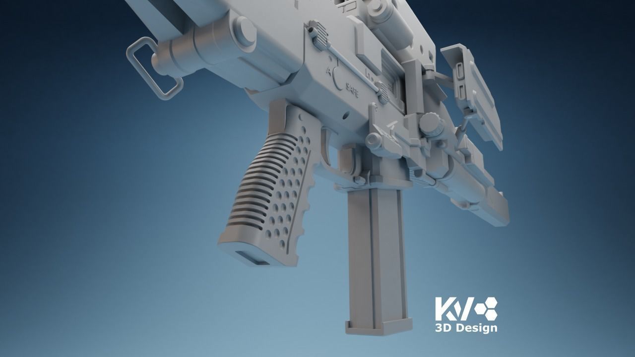 KV-Death Stranding-HG Custom Assault Rifle 3D print model_9