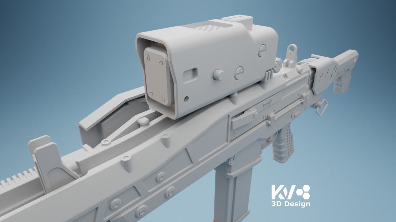 KV-Death Stranding-HG Custom Assault Rifle 3D print model_5