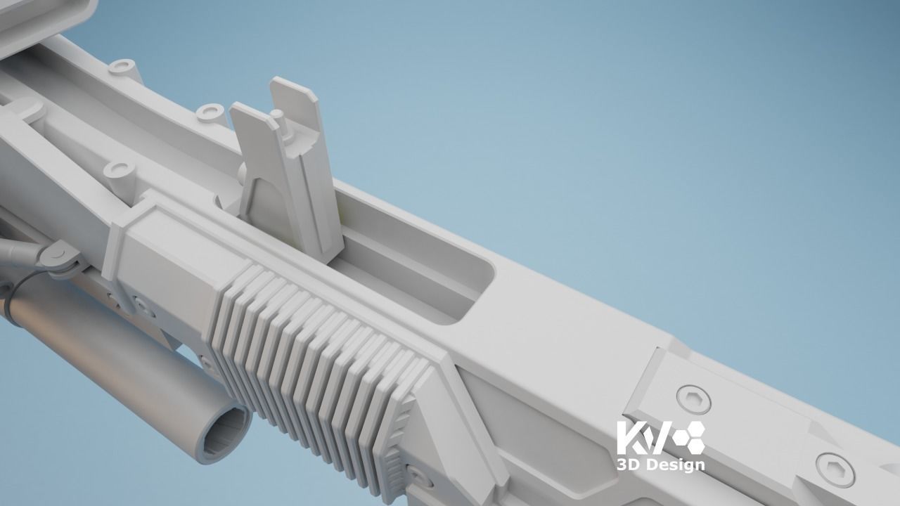 KV-Death Stranding-HG Custom Assault Rifle 3D print model_11