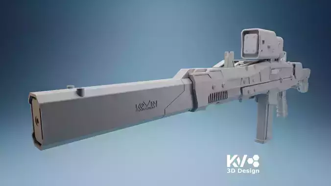 KV-Death Stranding-HG Custom Assault Rifle 3D print model