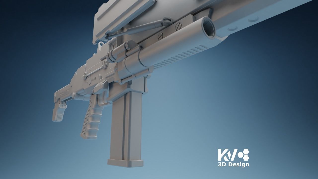 KV-Death Stranding-HG Custom Assault Rifle 3D print model_10