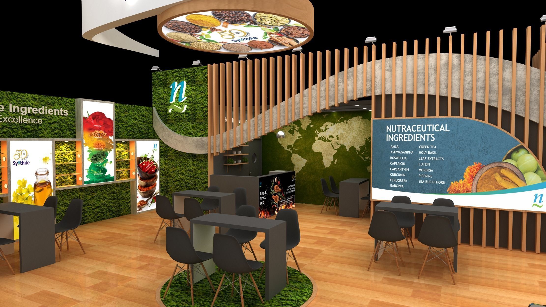 10mtr x 9mtr  2side open exhibition Model 3D print model_5