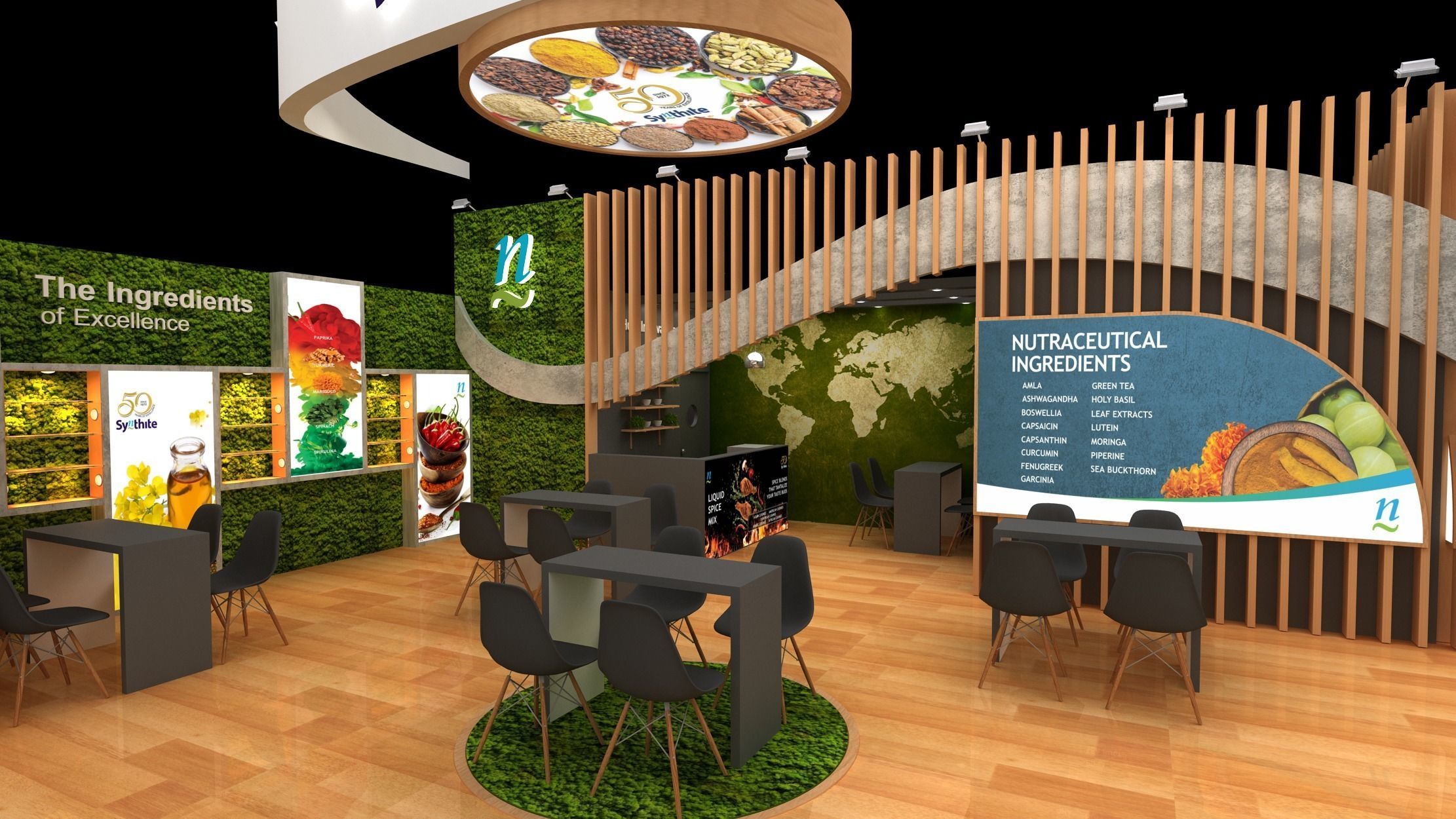 10mtr x 9mtr  2side open exhibition Model 3D print model_4