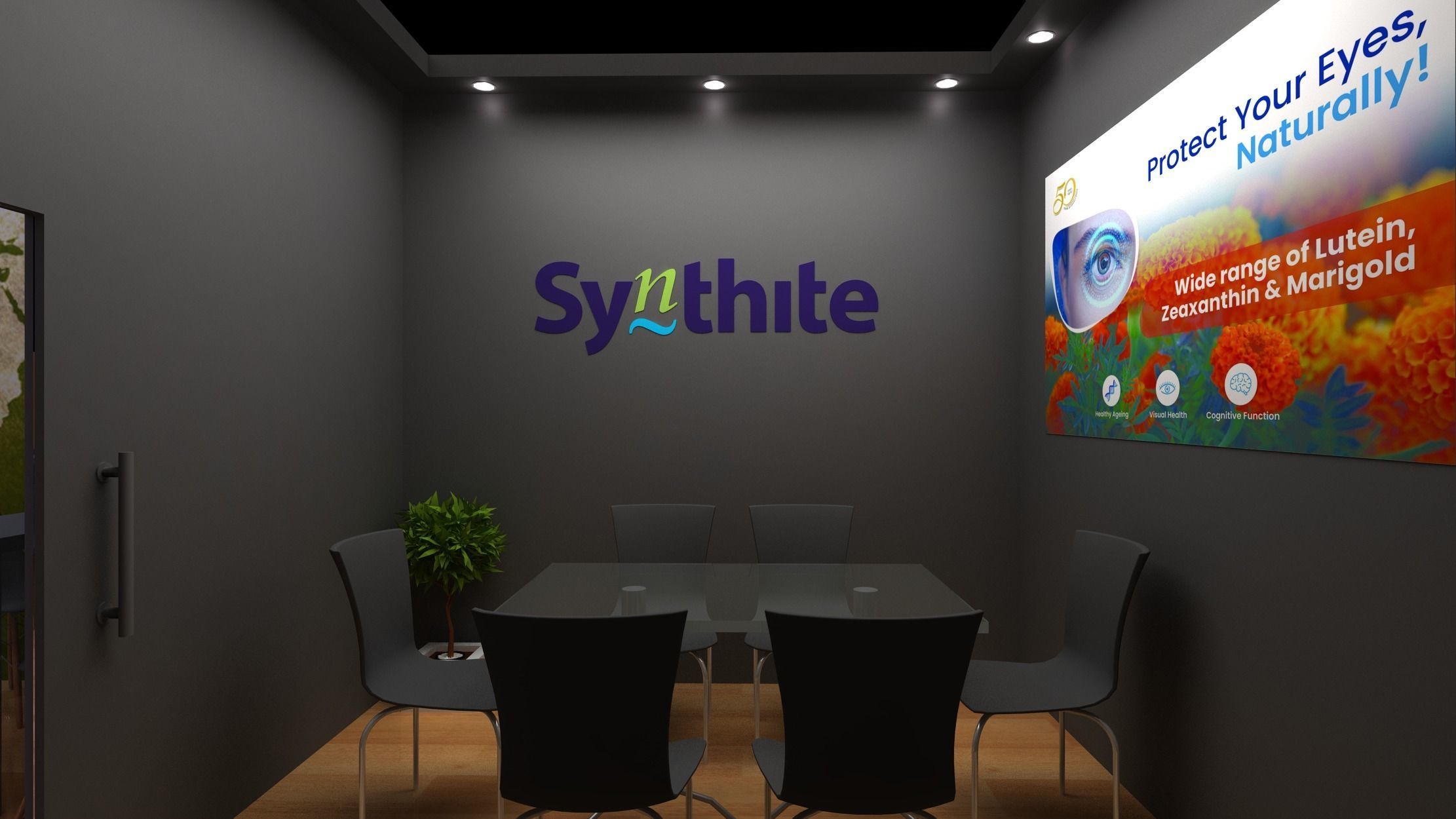 10mtr x 9mtr  2side open exhibition Model 3D print model_8