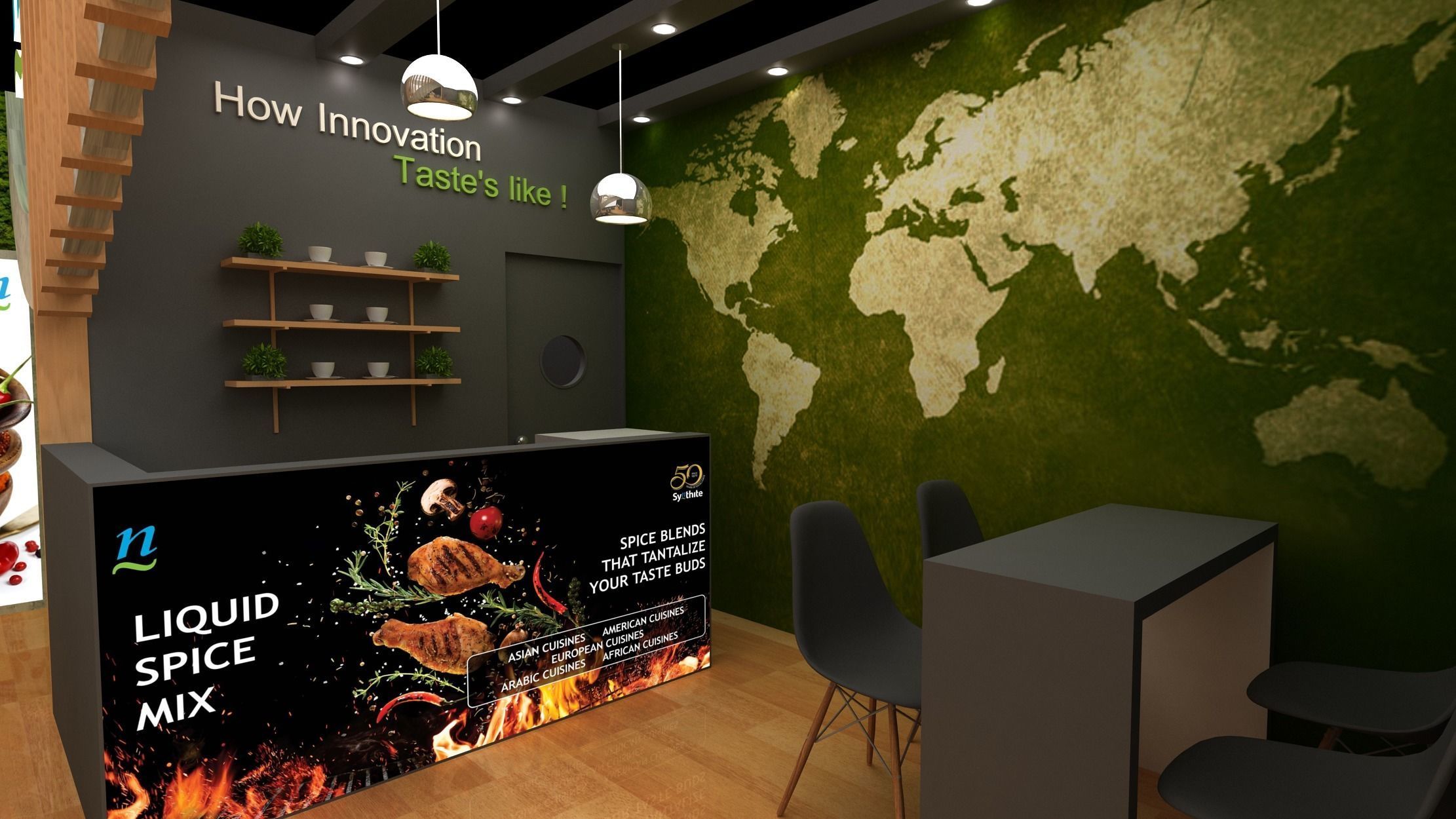 10mtr x 9mtr  2side open exhibition Model 3D print model_11