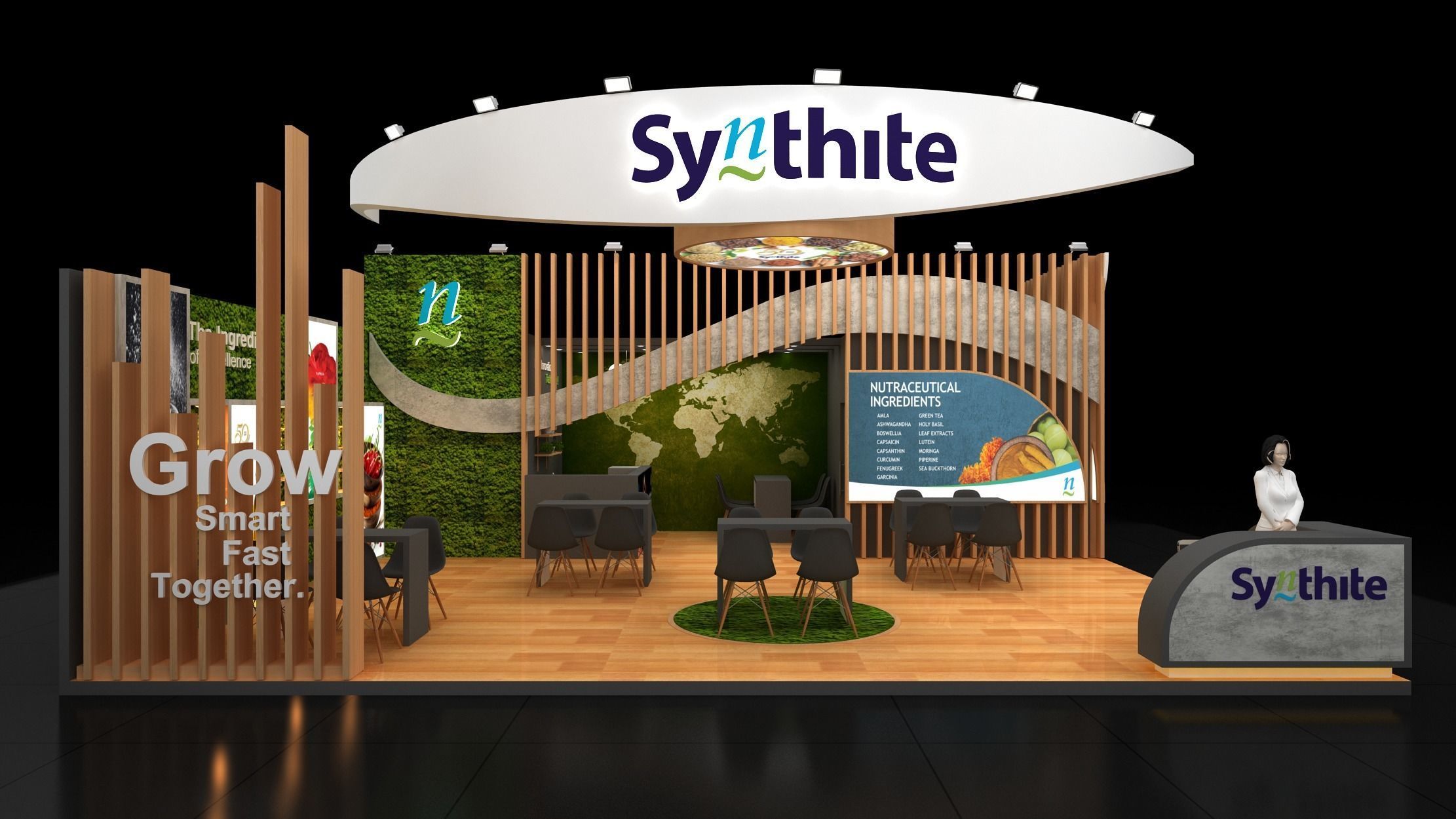 10mtr x 9mtr  2side open exhibition Model 3D print model_1