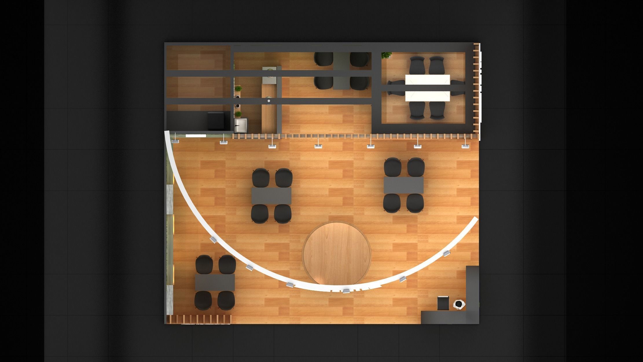 10mtr x 9mtr  2side open exhibition Model 3D print model_10