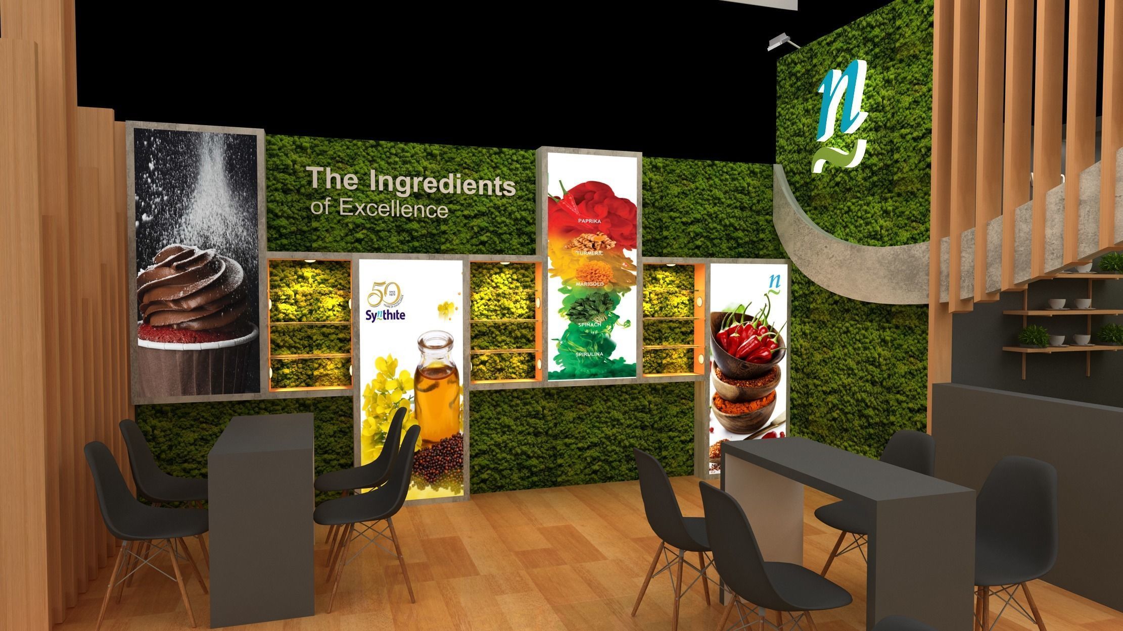 10mtr x 9mtr  2side open exhibition Model 3D print model_6