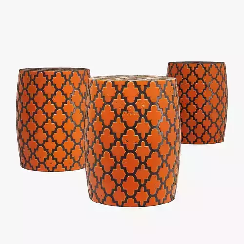 New pacific direct  quatrefoil garden stool
