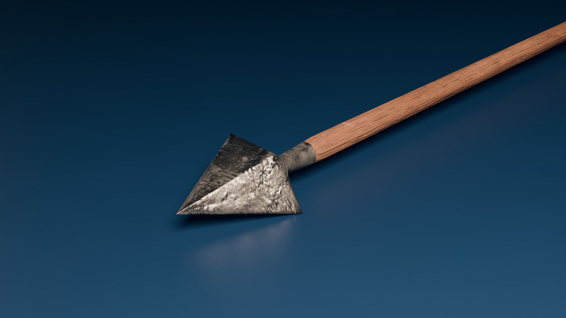 Medieval Longbow and Arrow Game Ready Low-poly 3D model_12