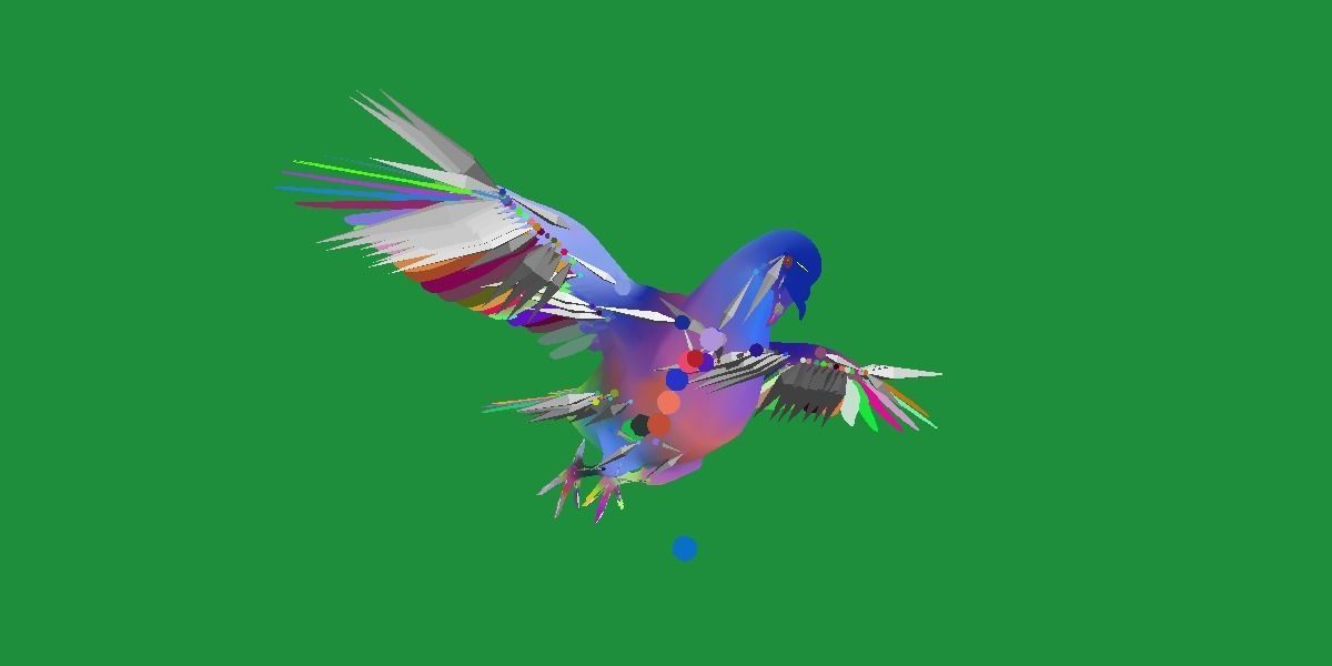 Pigeon Bird Breed 3D model_24