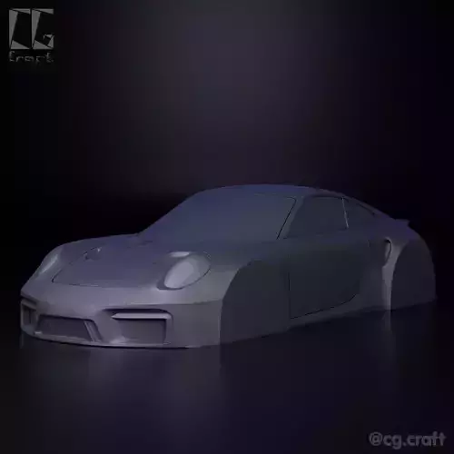 Porsche 911 GT3 RS 3D print model