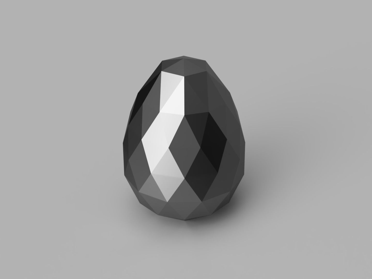 Easter Egg Diamond Crystal Stone 3D print model_4