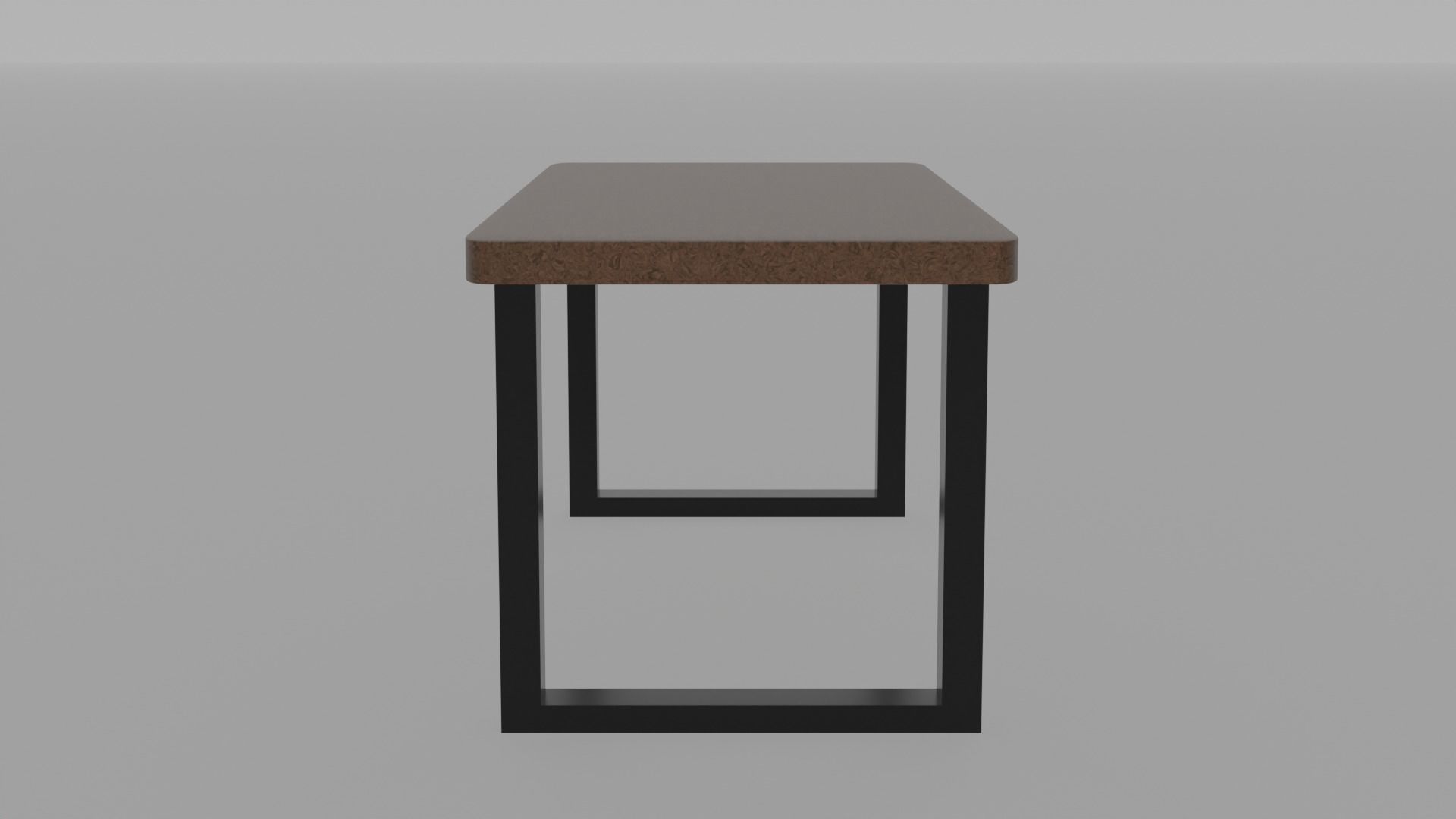 Modern Table Low-poly 3D model_3