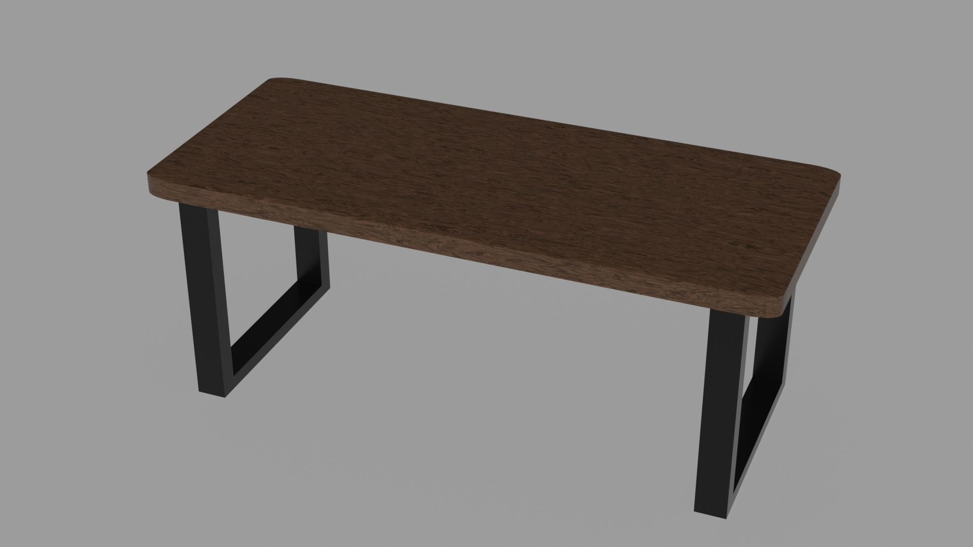 Modern Table Low-poly 3D model_1