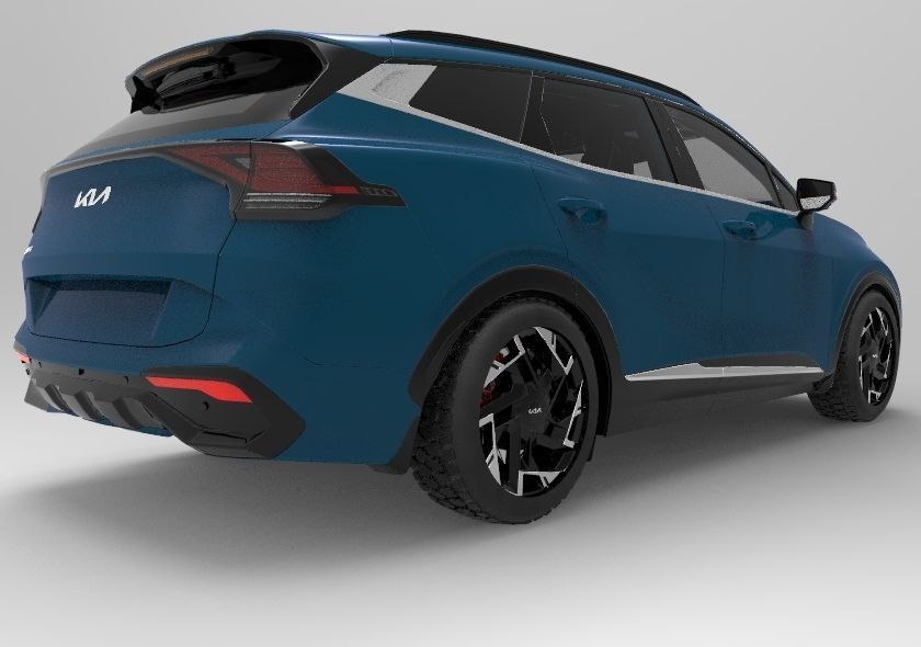 Kia Sportage 2022 Interior 3D model_4