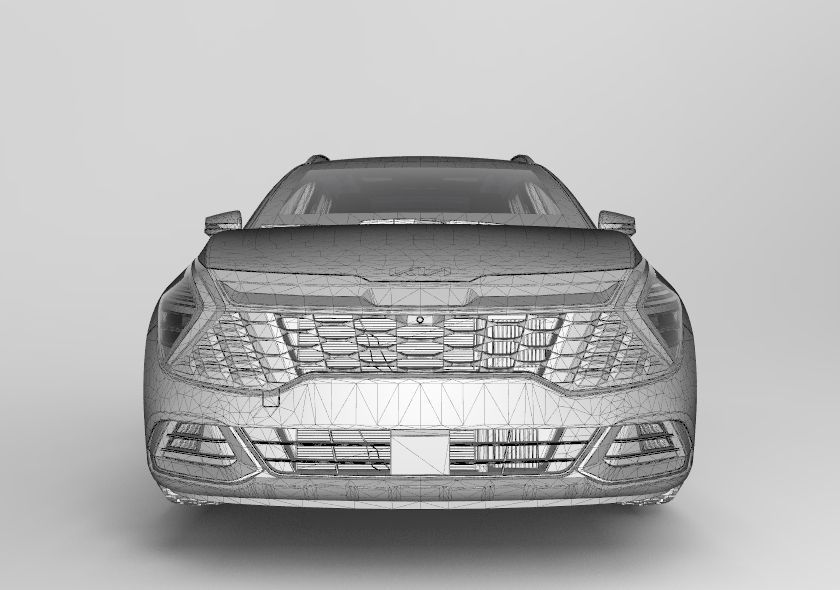 Kia Sportage 2022 Interior 3D model_14