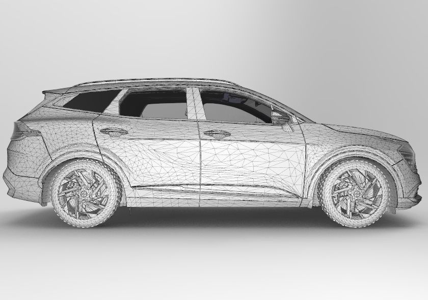 Kia Sportage 2022 Interior 3D model_3