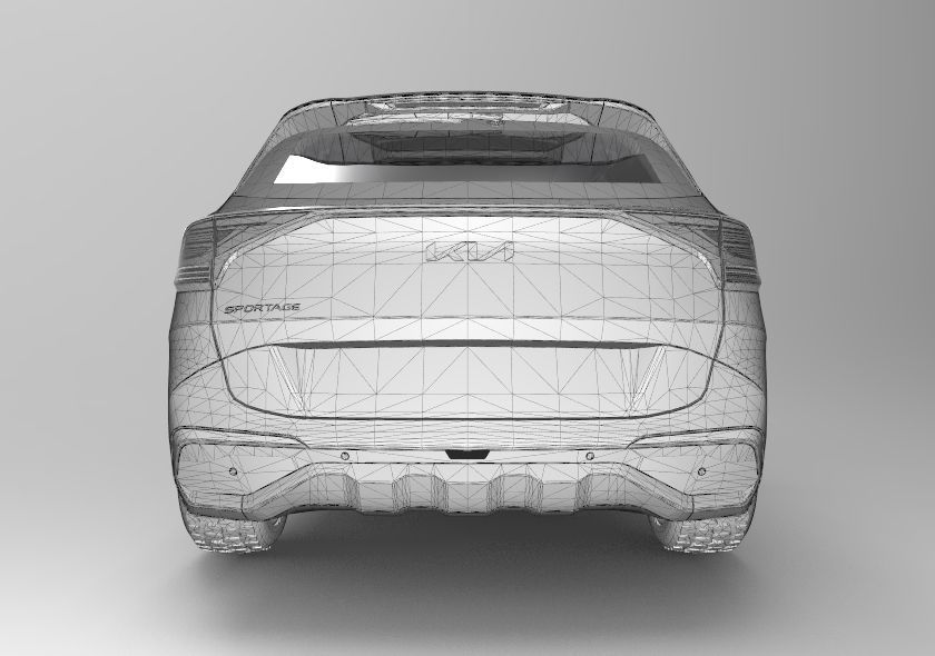 Kia Sportage 2022 Interior 3D model_7