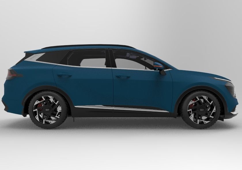 Kia Sportage 2022 Interior 3D model_2