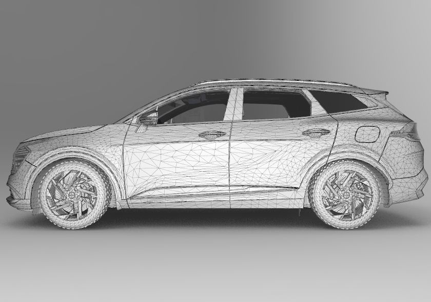 Kia Sportage 2022 Interior 3D model_10