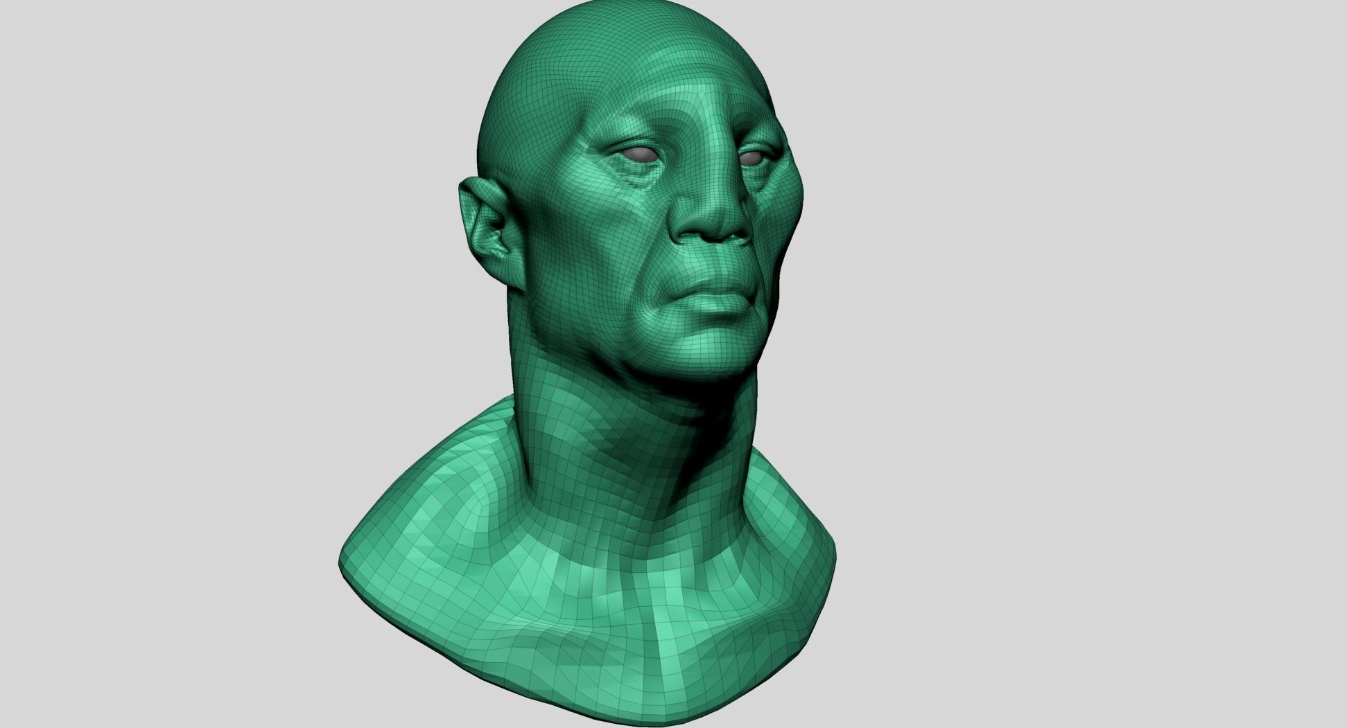 Creature Head T1 3D model_11