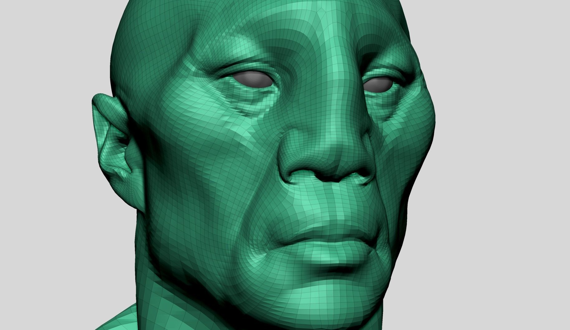 Creature Head T1 3D model_10