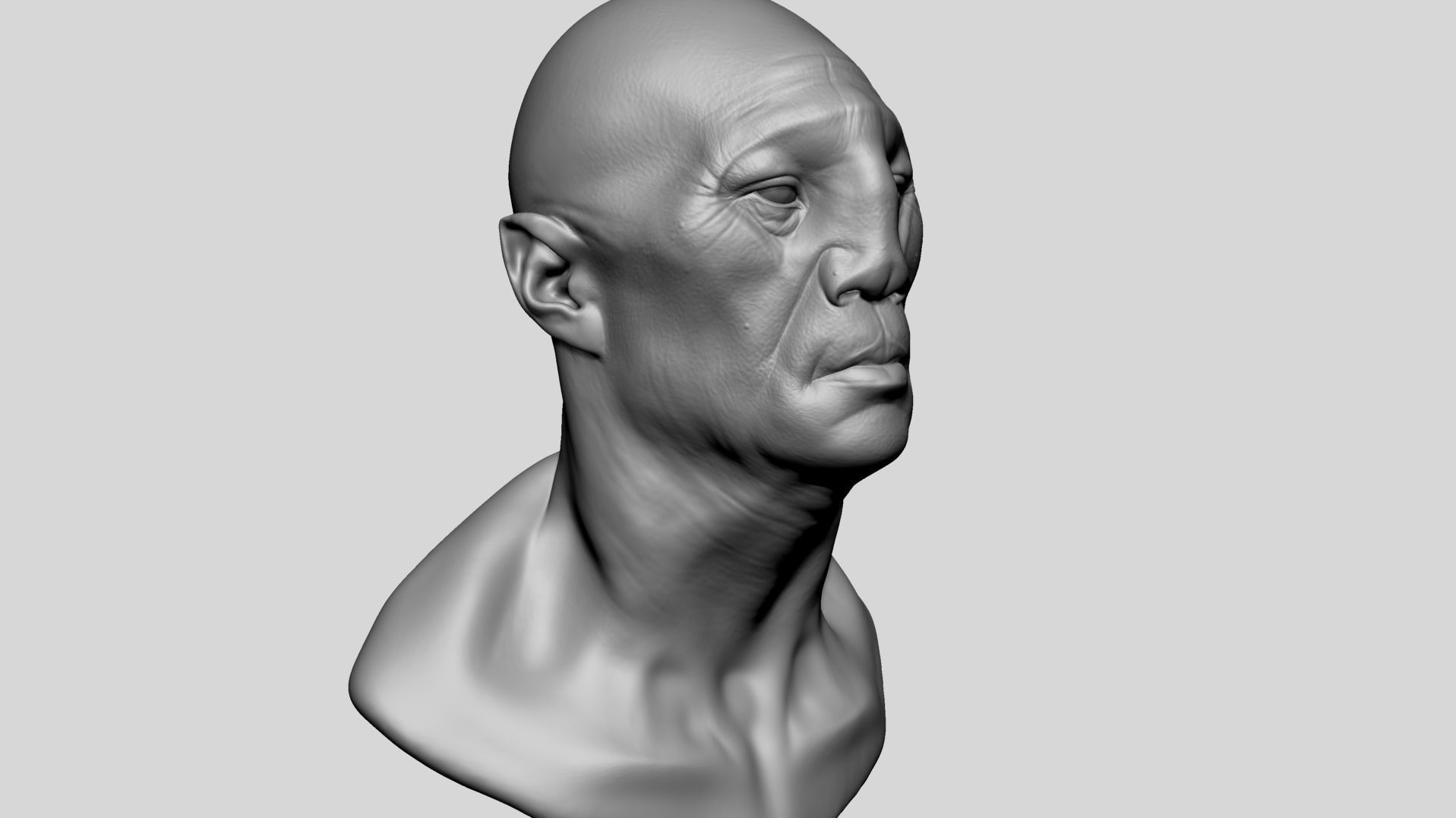 Creature Head T1 3D model_7