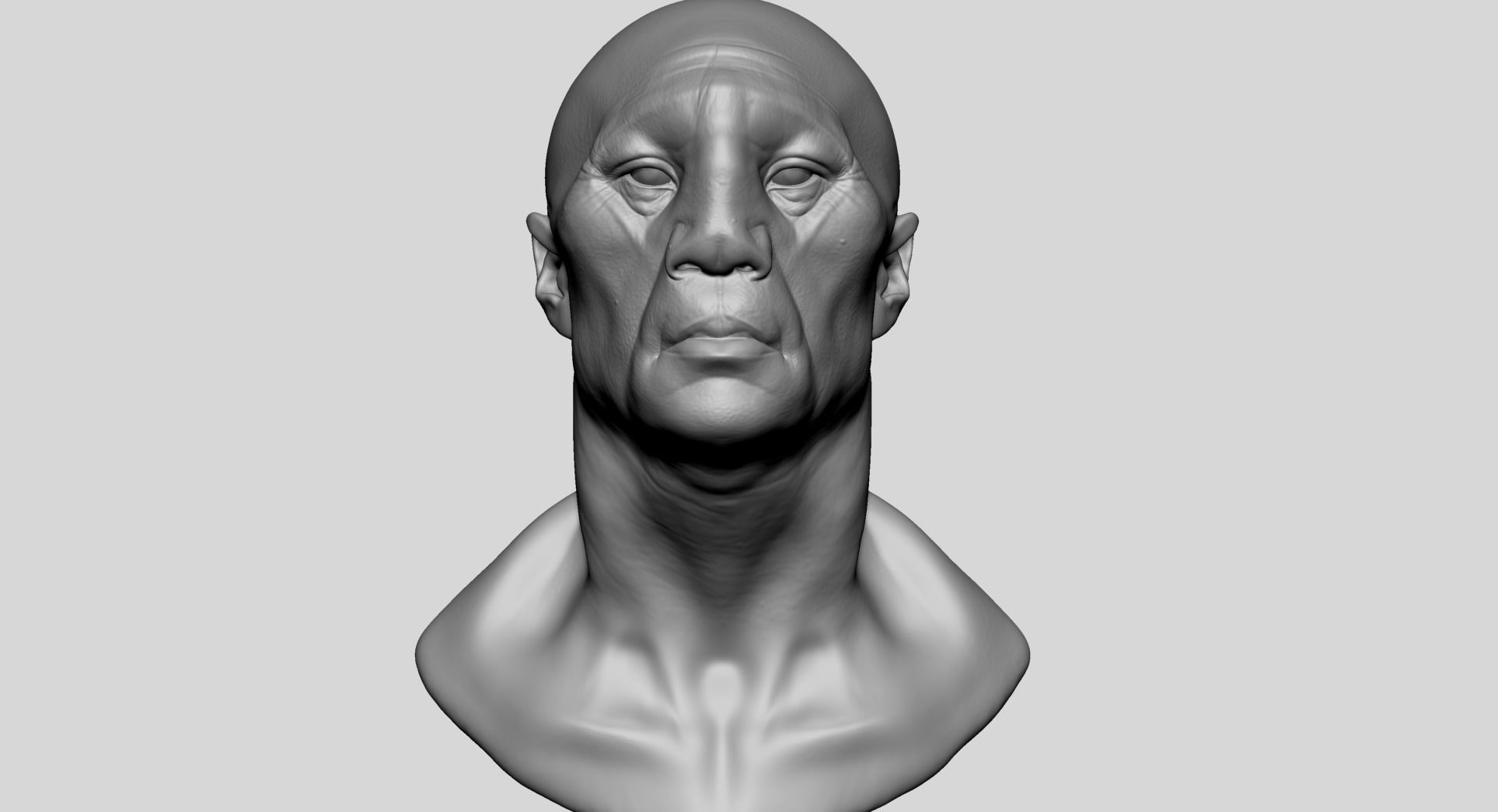 Creature Head T1 3D model_6