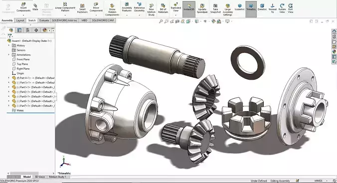 Differential Gear Box 3D model
