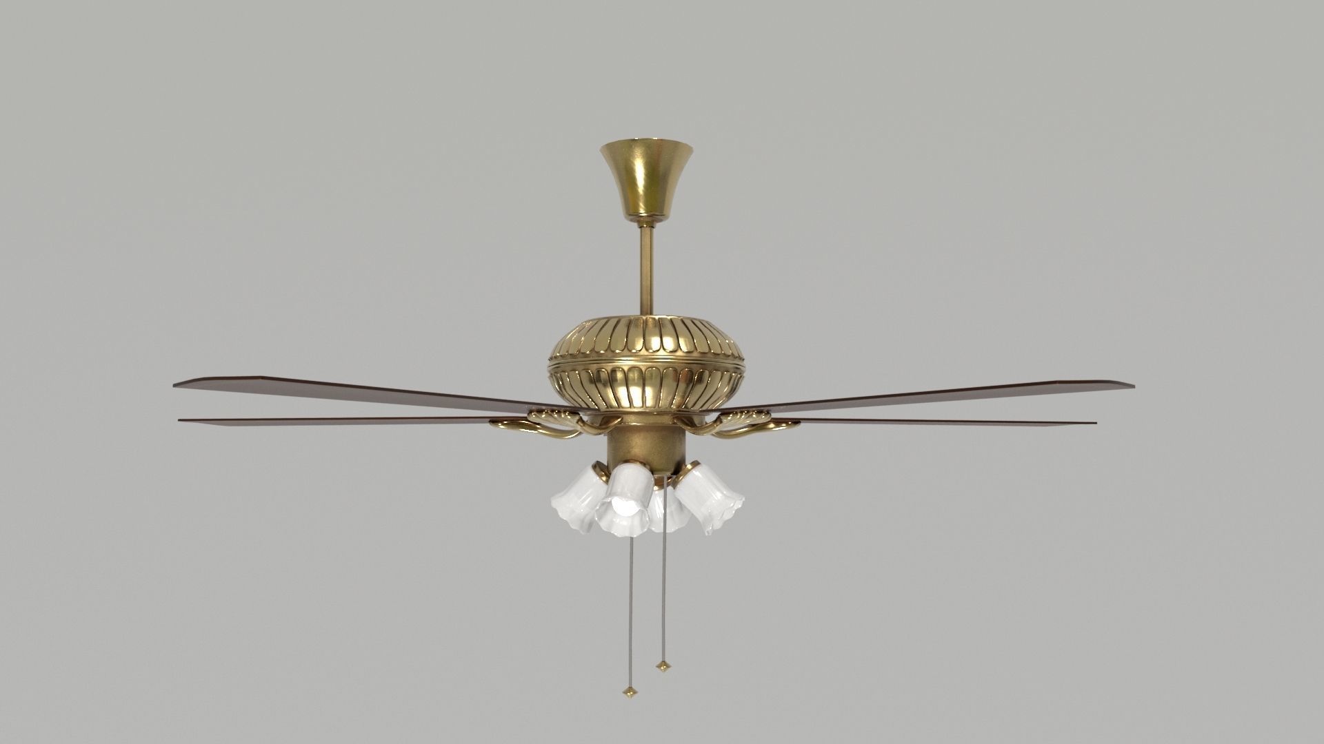 Ceiling Fan 08 Low-poly 3D model_4