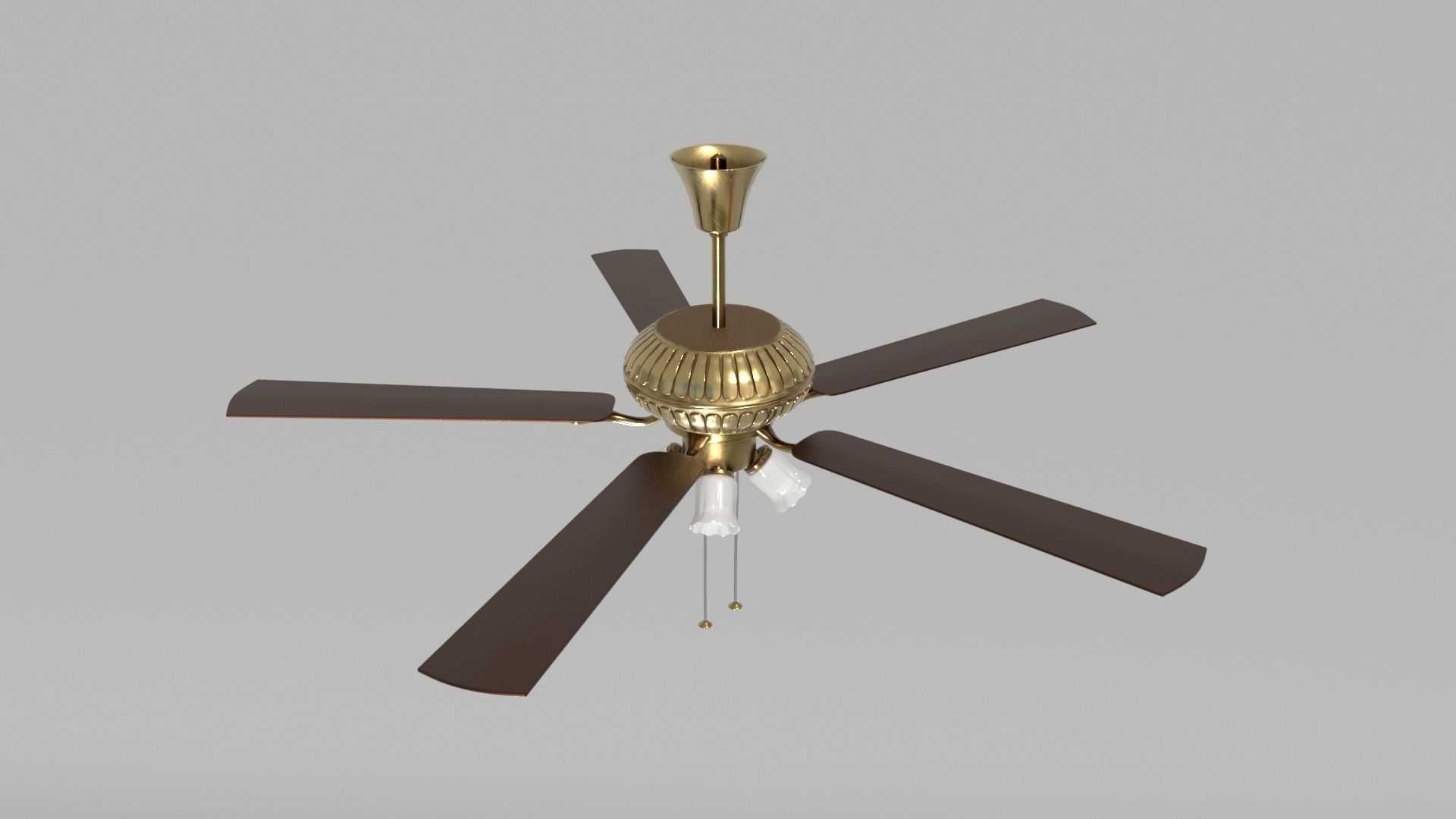 Ceiling Fan 08 Low-poly 3D model_5
