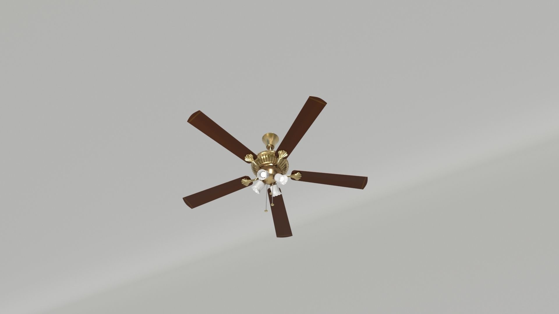 Ceiling Fan 08 Low-poly 3D model_2