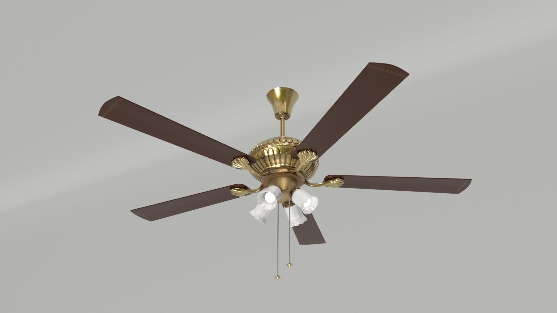 Ceiling Fan 08 Low-poly 3D model_1
