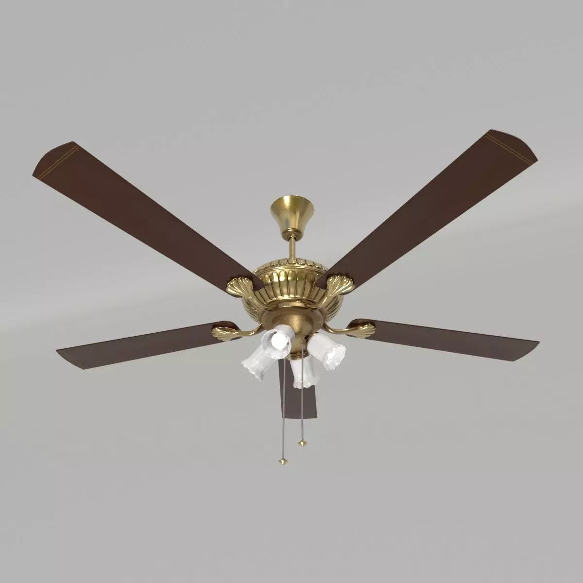 Ceiling Fan 08 Low-poly 3D model_0