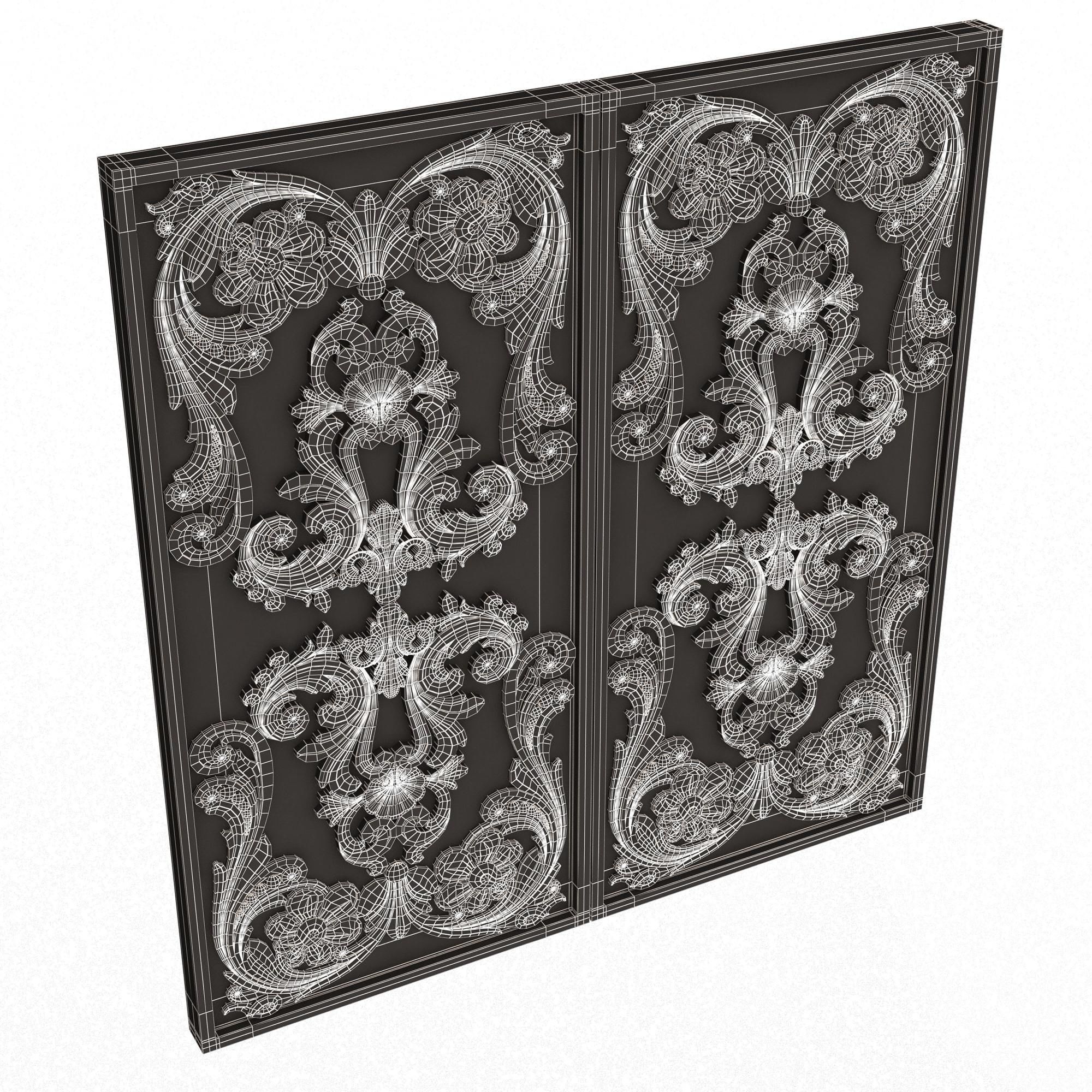 Backgammon Set Collection 02 Low-poly 3D model_56