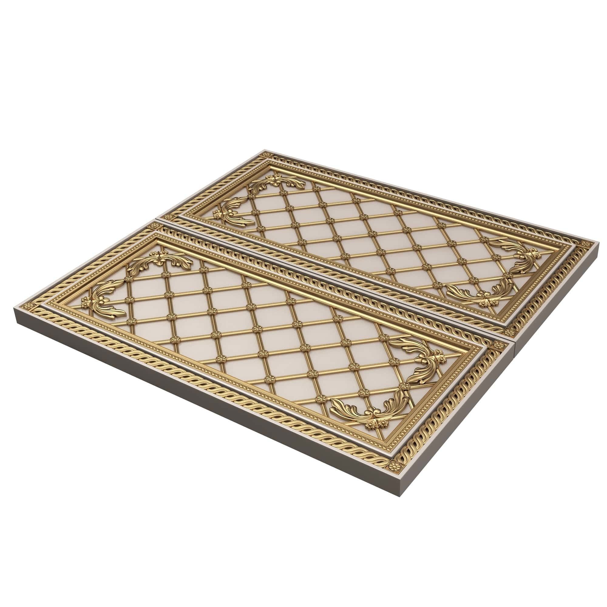 Backgammon Set Collection 02 Low-poly 3D model_11