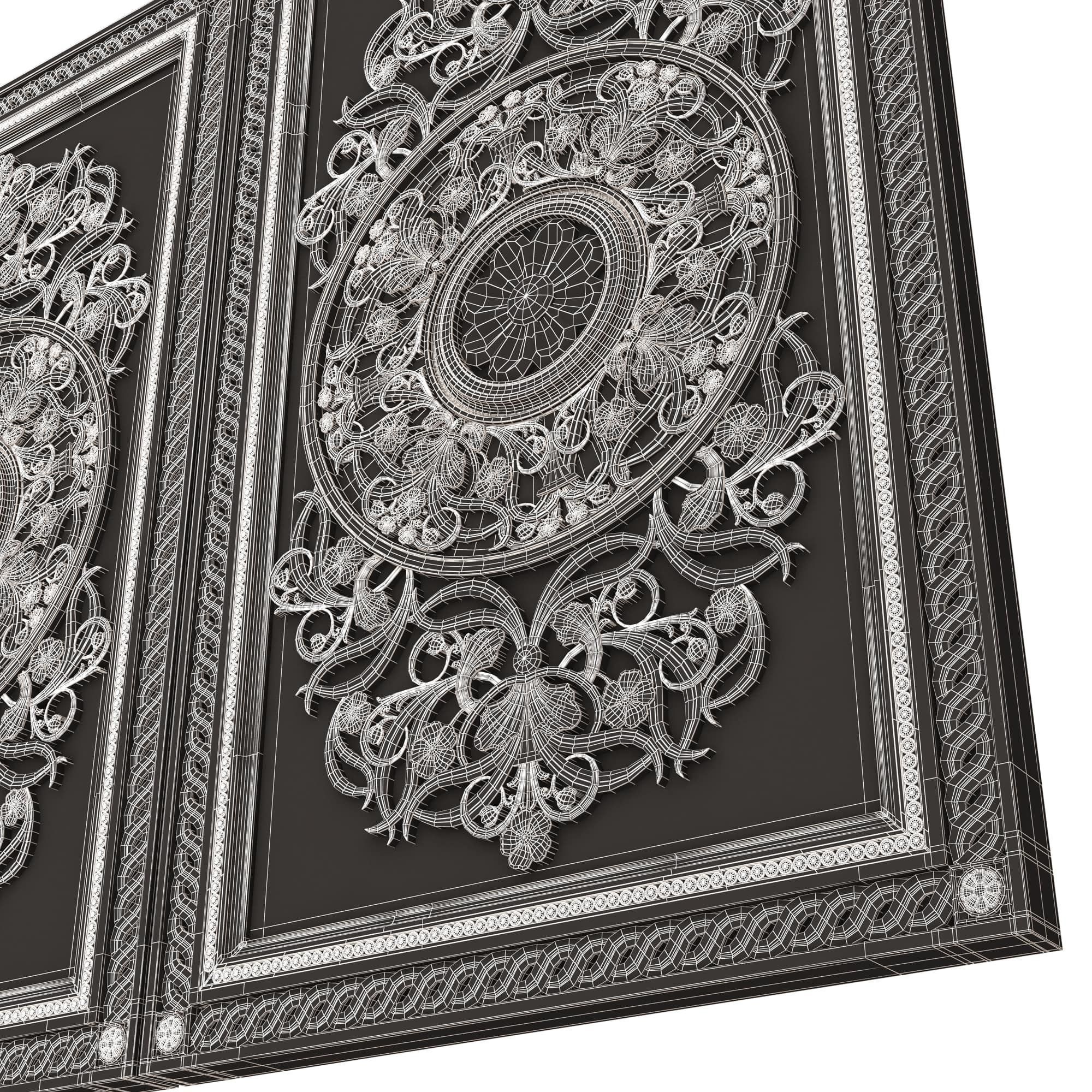 Backgammon Set Collection 02 Low-poly 3D model_81